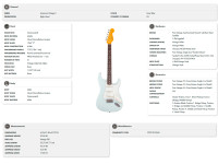 Fender AV II 65 Strat RW SNB Fender AV II 65 Strat RW SNB